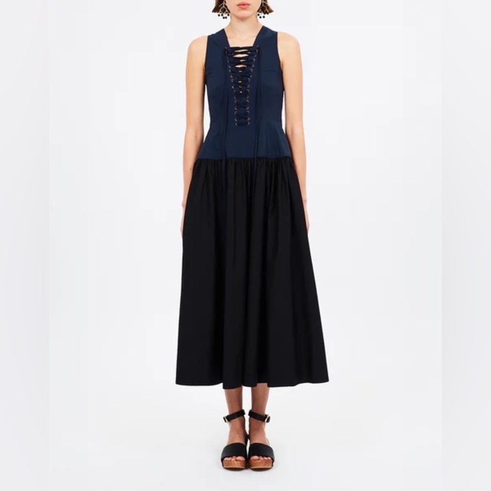 Ulla Johnson Denia Dress in Twilight Colorblock Size 6